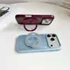 Adequado para iPhone 18 Pro Max, apresentando um suporte magnético rotativo com sensação de pele e uma capa protetora de cobertura total e resistente a quedas para o Apple 17 Pro Max