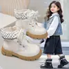 Botas de Princesa Martin 2026 Otoño/Invierno Nuevo Estilo Niños Caña Baja con Lazo Botines Cortos Moda Estilo Coreano Niñas Suela Suave Botas Individuales