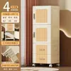 Armário de armazenamento multicamadas 36-42CM, armário de armazenamento tipo gaveta para cabeceira de cama, banheiro, armário de cozinha com rodas, design de porta aberta, armário para espaços estreitos