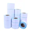 Papel adhesivo térmico para tienda de supermercado 60*40 papel para código de barras etiqueta adhesiva papel de impresión se puede personalizar