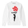 Suéter de manga larga suelto para hombre estilo Banksy Banksy arte graffiti hip hop cultura callejera