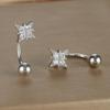 Pendientes de rosca de nicho de diseño exquisito y avanzado, pendientes pequeños y frescos de estilo Mori para mujer, pendientes para dormir sin recoger