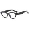 Librito Rojo Mismo Estilo Vintage Uña de Arroz Ojo de Gato Gafas de Sol para Mujer Gafas de Sol Simples Elegantes Sentido Avanzado Gafas de Sol Cara Redonda