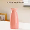 Jarrón Pequeño Decorativo de Cerámica Rosa Minimalista Moderno Nórdico para Mesa de Comedor, Sala de Estar, Arreglo Floral, Flores Secas, Mueble de TV, Decoración del Hogar