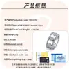 Anillo de Plata S925 con Incrustación Completa de Moissanita, Diseño de Trébol de Cuatro Hojas, Borde con Perlas de Doble Capa, Anillo de Moda de Lujo Ligero, Estilo Popular Transfronterizo en Europa y América