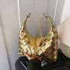 Bolso de Hombro Tejido Vintage Chic de Nicho para Mujer Tendencia Otoño 2025 Versátil Casual Tipo Dumpling