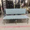 Mesa y Silla de Estilo Francés para Exterior Balcón Silla de Ratán Silla de Ratán Juego de Tres Piezas Cafetería Tienda de Té con Leche Casa de Huéspedes Silla de Comedor Vintage para Exterior