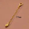 Accesorios Antiguos Vietnamitas de Oro de Arena Alta Retención de Color Cuentas Espaciadoras Colgante de Zirconio Incrustado de Durazno Cadena de Extensión para Pulsera y Collar Joyería DIY