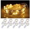 Lámpara de cadena de cobre LED Caja de regalo de ramo de pastel luces decorativas con luces de colores pequeñas Lámpara de cadena de cobre de botón con regalo de mano