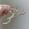 Oferta Especial Transfronteiriça Moda Acessórios de Cabelo Coque Grampo de Cabelo Presilha de Tubarão Presilha com Strass Acessório de Cabelo em Formato de Coração Gravata Borboleta Grampo de Cabelo para Menina