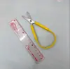 Tesoura de Segurança Infantil em Aço Inoxidável, Tesoura Circular para Estudante, Tesoura Elástica para Recorte de Papel DIY, Tesoura para Crianças Pequenas, Tesoura de Artesanato