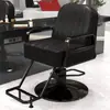 Nuevo Asiento Engrosado Plegable para Salón de Peluquería, Corte, Afeitado, Peluquería Barbero Giratorio, Elevable, Para Permanente, Teñido, Acero Inoxidable Salón de Peluquería