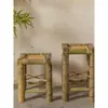 Silla de Bambú Taburete de Bambú Retro Silla Pequeña de Bambú Ocio Hecha a Mano Silla de Bambú Antigua Silla para Baile Casa de Té Silla de Granja Taburete de Bambú