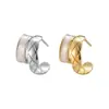 Pendientes Elegantes de Esmalte con Forma de C Estilo Francés para Mujer, Diseño de Nicho de Lujo Ligero con Patrón de Diamante, Pendientes de Aguja de Plata
