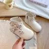 Botines con Lazo para Niñas de 3 a 8 Años, Botas Dulces de Princesa para Otoño e Invierno, Suela Suave Antideslizante para Niñas