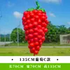 Esculturas de Frutas e Vegetais de Simulação para Exterior Fibra de Vidro Jardim Gramado Paisagem Modelos de Repolho Milho Pimenta Ornamentos Grandes