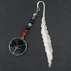 Marcador de Página Árvore da Vida Pedra Colorida Série Pena de Cristal Jade Retrô Fonte de Comércio Exterior Transfronteiriça Amazon eBay