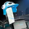 Suporte de celular para moto elétrica atacado bateria bicicleta entregador de delivery carro navegação à prova de choque com guarda-chuva pequeno