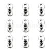 F136 Titanio Punto de Anclaje Clavo Enterrado Base Clavo Lockbone Aleación de Titanio G23 Joyería para Perforación del Cuerpo Humano Implante Subcutáneo Clavo Lockbone