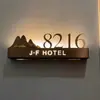 Letrero Luminoso Personalizado para Puerta, Letrero de Número de Habitación de Hotel, Letrero Electrónico para Puerta, Letrero de Acrílico para Puerta de Bed & Breakfast KTV