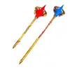 Venta al por mayor de fábrica Lanza telescópica manual Nezha con punta de fuego, Bastón dorado de Sun Wukong, Juguetes para niños, Artículos para vendedores ambulantes y lugares turísticos.