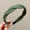 Faixa de cabelo da moda e estilosa na cor café para mulheres, faixa de cabelo versátil de alta qualidade, faixa de cabelo antiderrapante para lavar o rosto, acessório de cabelo estilo coreano