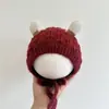 Gorro para Bebé Estilo Otoño Invierno Gorro Pulóver para Bebé Gorro Cálido de Invierno para Niños y Niñas con Protección para las Orejas Gorro Lindo de Peluche para Niños