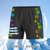 Novos calções de banho masculino adulto boxer moda impressão laser de secagem rápida anti-constrangimento praia termas calções de banho atacado