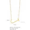 Gran Venta Pulido Estilo Coreano Simple Elegante Letra Inglesa Collar Corto Clavícula Joyería de Acero Titanio Moda Europea y Americana para Mujer