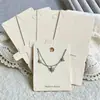 Tarjetas de papel para pendientes de vainilla, tarjetas de papel perfumadas para pendientes, accesorios para horquillas, collares, pulseras, accesorios para el cabello, gomas para el cabello, Exhibidor de empaque