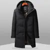 Estilo largo hasta la rodilla2026 nuevo abrigo de algodón de invierno para hombre, cálido y engrosado para frío extremo, chaqueta de algodón para exteriores