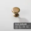 Manija de Latón para Puerta de Gabinete Estilo Francés, Cajón de Puerta de Armario Madera de Nogal Estilo Vintage Bola Redonda Colgante Estilo Chino Nuevo Manija Pequeña