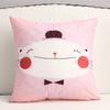 Almohada de felpa corta para mapear logotipo de empresa de dibujos animados personalizado almohada al por mayor funda de cojín manta de almohada almohada para coche