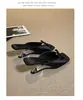 Nuevas Sandalias de Cuña con Lazo para Mujer Verano 2026, Estilo Francés Suave, Medias Zapatillas de Tacón Bajo para Uso en Exteriores