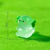 Juguete de Peluche de Axolote Gordito Luminoso Transfronterizo Mengli Accesorios de Decoración DIY Micro Paisaje Pequeños Adornos de Resina