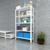 Estantería Ancha de 35 Pulgadas, Estante de Piso para Balcón Cocina Zapatero, Estante de Exhibición para Supermercado, Estante de Almacenamiento para Almacén, Acero Angular Engrosado