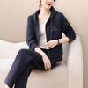 Conjunto de Dos Piezas con Sudadera con Capucha y Abrigo de Primavera para Mamá 2026 Nuevo Estilo Traje Deportivo Casual de Primavera y Otoño para Mujeres de Mediana Edad y Mayores