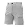 Nuevos shorts cargo casuales de hombre de verano europeos y americanos de Amazon, shorts de hombre a color liso de moda transfronterizos