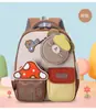Nova Mochila Mini de Coelho Estilosa, Fresca, Doce e Fofa para Jardim de Infância e Séries 1-3, Bolsa Leve de Costas Duplas