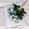 Brote Perlado Simulado de 15 Cabezas, Ramilletes de Flores Artificiales para Bodas, Arreglos Florales Hechos a Mano de Alta Gama, Flores para el Paisajismo del Salón de Bodas