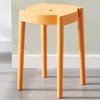 Taburete de Plástico Estilo Nórdico Taburete Alto Engrosado Taburete Cuadrado para Sala de Estar del Hogar Taburete de Goma Creativo Banco Pequeño Popular para Adultos