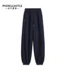C4371 Pantalones deportivos para niñas, de otoño e invierno, con forro polar, para jóvenes, gruesos, cálidos y a la moda, que combinan con todo.