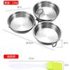 E-commerce transfronteiriço aço inoxidável mini multifuncional vaporizador de ovos cozedor de ovos comida complementar para crianças ovo cozido ovo cozido lento artefato