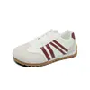 Otoño 2026 Nuevos Zapatos de Entrenamiento Retro Alemanes para Mujer Planos Casuales Deportivos Versátiles Piel Suave Zapatos Forrest Gump Mocasines Rayados