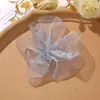 Flores de Gasa Cosidas a Mano Versátiles de Color Sólido Estilo Coreano para Accesorios de Cabello DIY, Tocados, Boutonnières, Decoraciones para Zapatos y Sombreros, Accesorios Florales