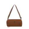2026 Nova Bolsa Cilíndrica Bolsa de Mão Feminina Bolsa de Ombro Único Transversal Bolsa Pequena para Celular Cor Sólida Textura Popular Bolsa Pequena