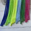 Fornecimento de fábrica corda redonda de poliéster colorida para roupas infantis touca sanitária corda para cabeça combinação de cores corda decorativa maré nacional corda para chapéu de suéter diy