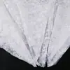 Tejido de malla bordado con encaje blanco para arreglos florales de boda, empaque de flores, tela decorativa DIY