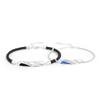 Cuerda de mano para pareja de patos mandarines anfibios diseño de nicho esmalte gota de color geometría pulsera de plata de ley joyería del Día de San Valentín
