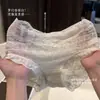 Novas Calcinhas de Renda Sexy para Mulheres, Cintura Alta em V, Levemente Modeladoras da Barriga, Forro de Algodão, Antibacterianas, Cor Sólida, Confortáveis e Sexy